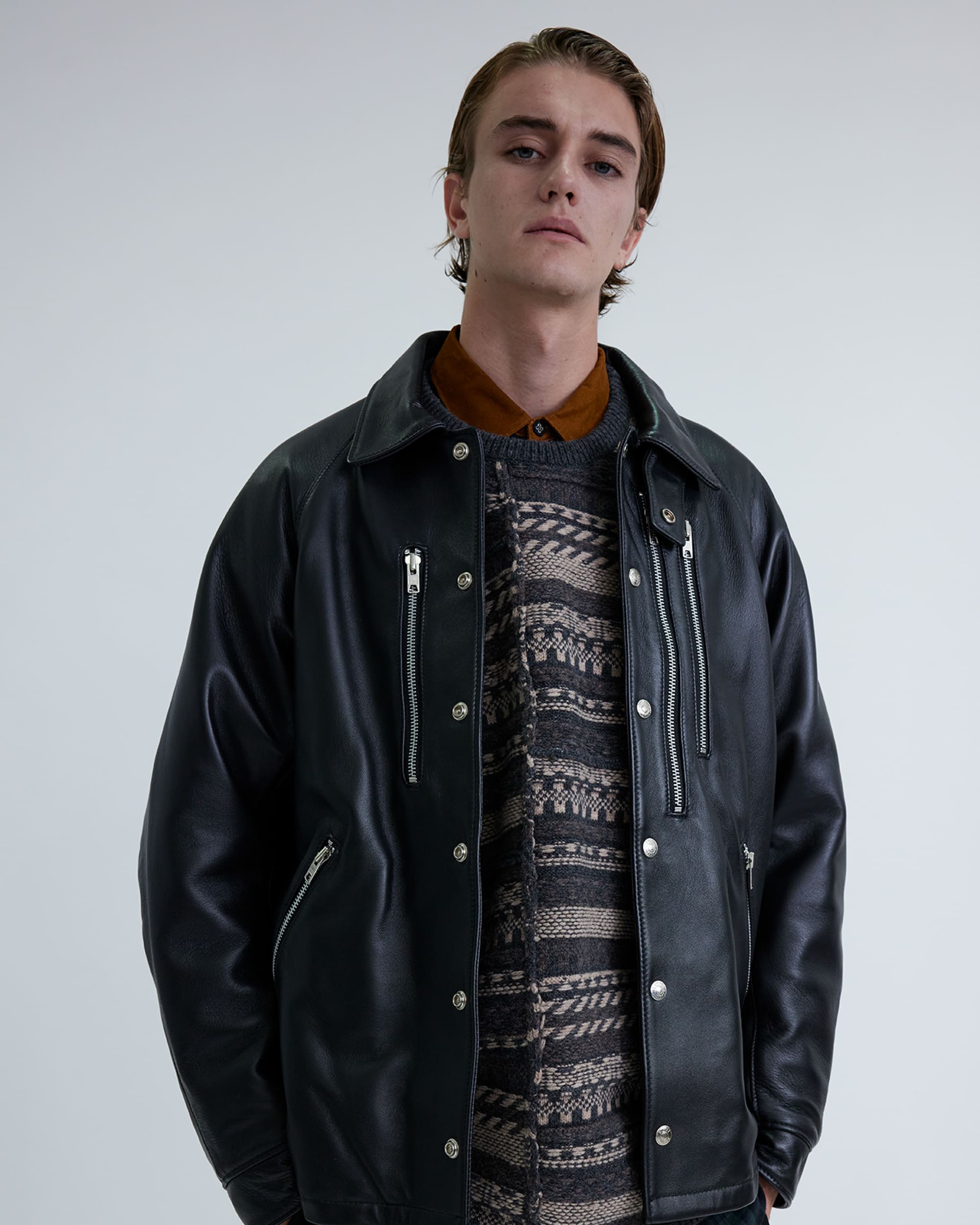 Schott ショット 相澤陽介 White Mountaineering ホワイトマウンテニアリング レザーコーチジャケット